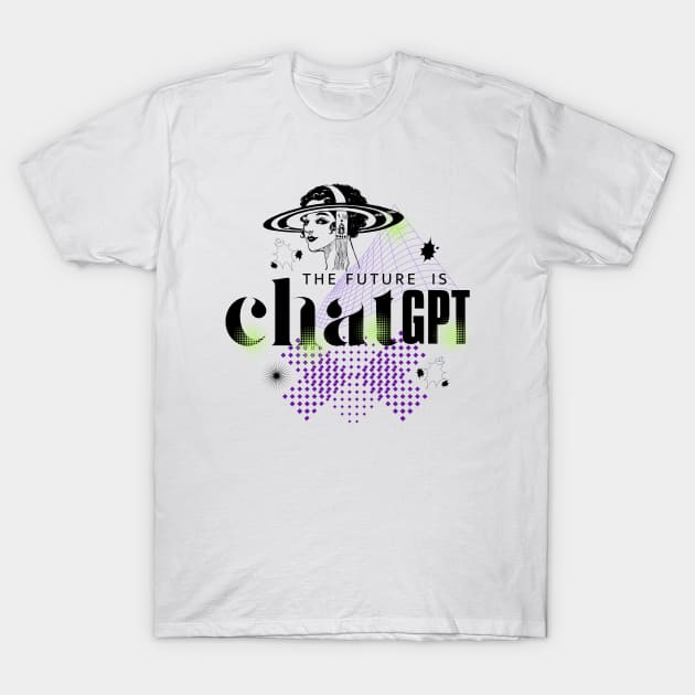 The Future Is Chatgpt T-Shirt by therednox